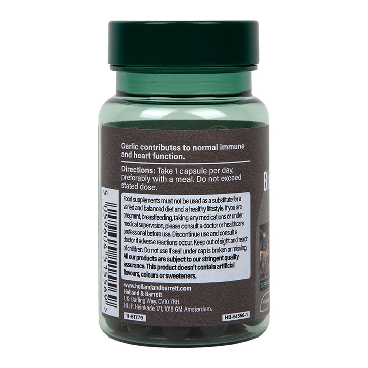 Holland & Barrett Black Garlic 6000mg 30 Capsules